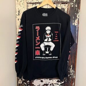 Men’s Naruto Shippudden Ichiraku Ramen Shop long sleeve T-shirt. L